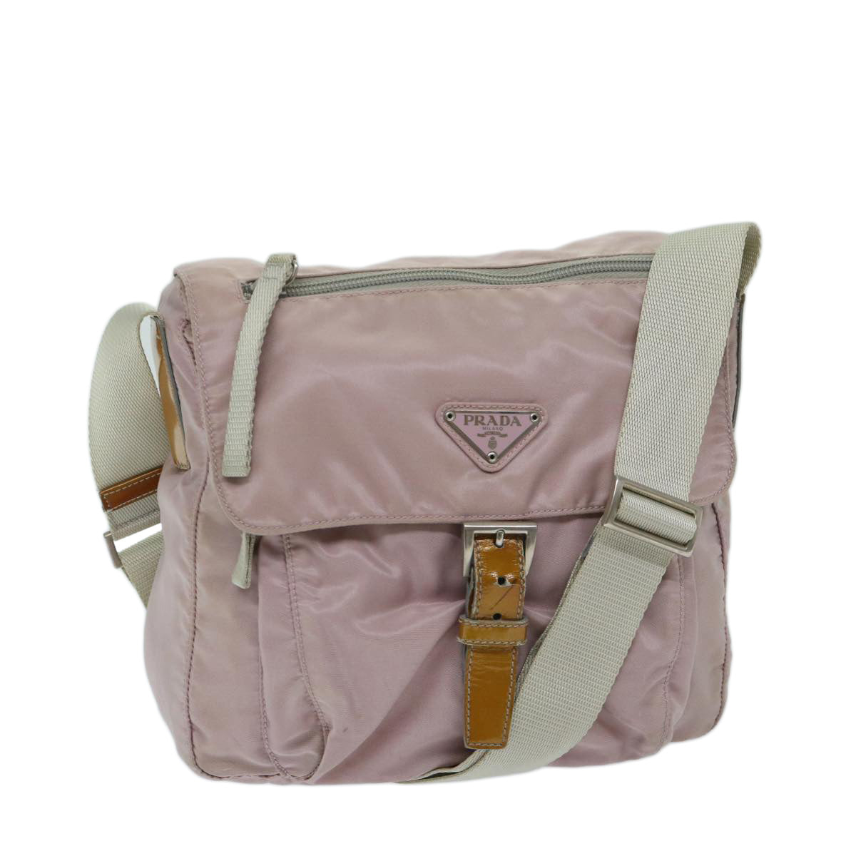 Luxury PradaShoulder Bag Nylon Pink 68809