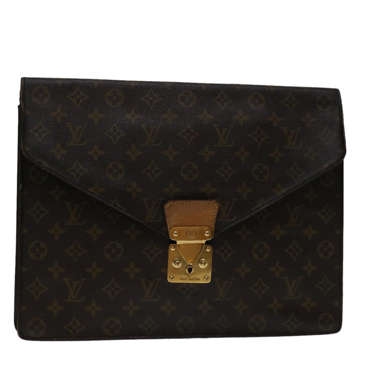 LOUIS VUITTON Monogram Porte Documents Senatur Briefcase M53335 LV 68810