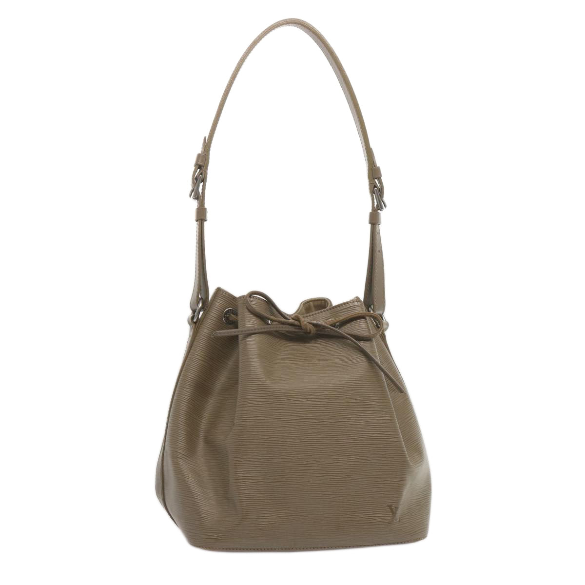 LOUIS VUITTON Epi Petit Noe Shoulder Bag Gray Pepper M4410C LV 68819