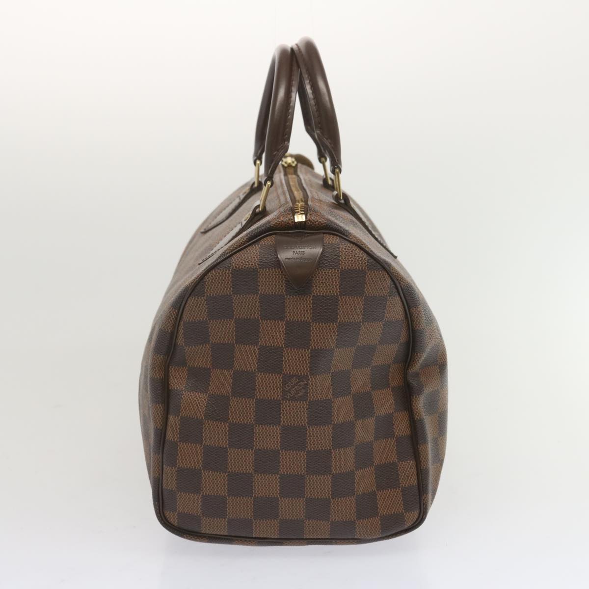 LOUIS VUITTON Damier Ebene Speedy 30 Hand Bag N41364 LV 68820