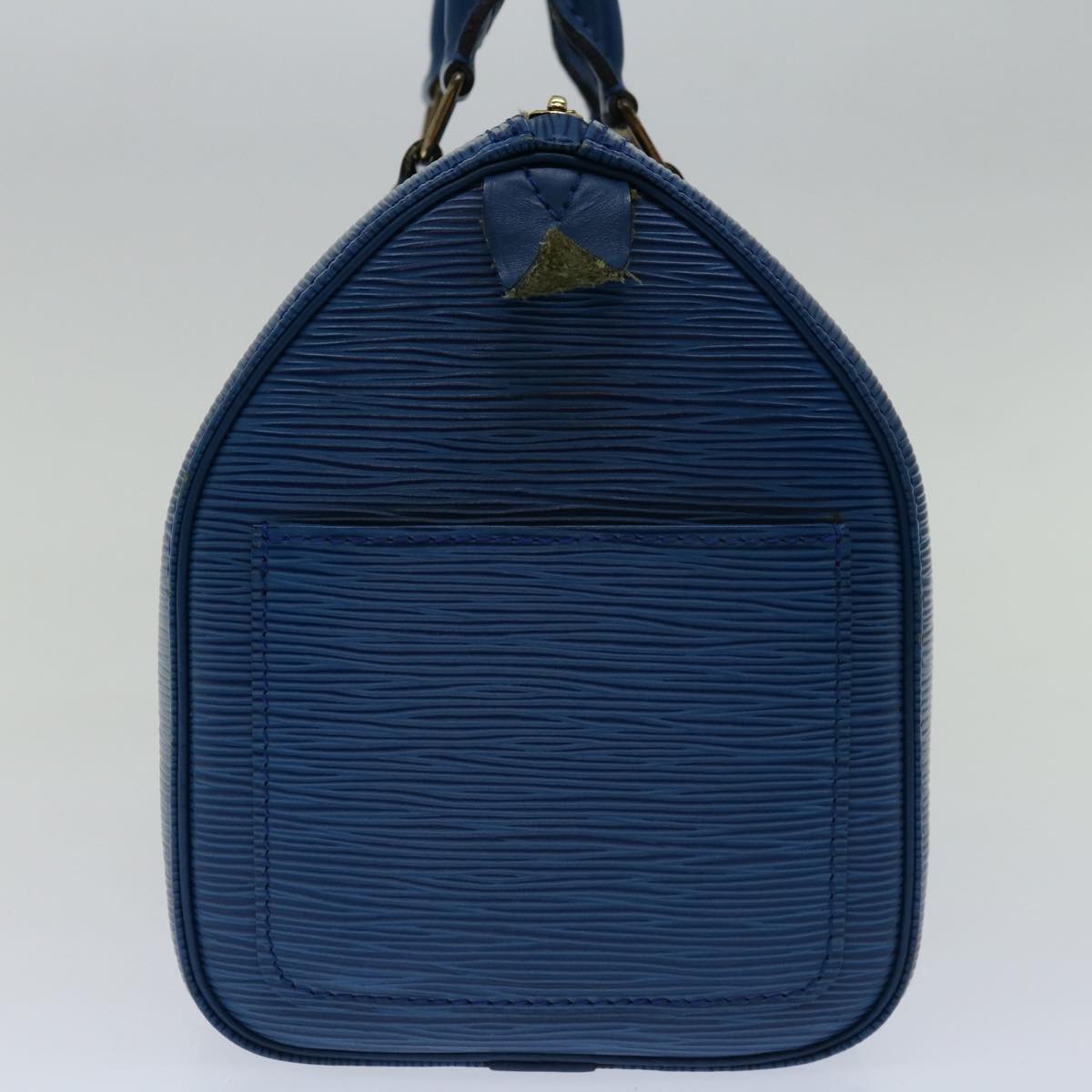 LOUIS VUITTON Epi Speedy 25 Hand Bag Toledo Blue M43015 LV 68822