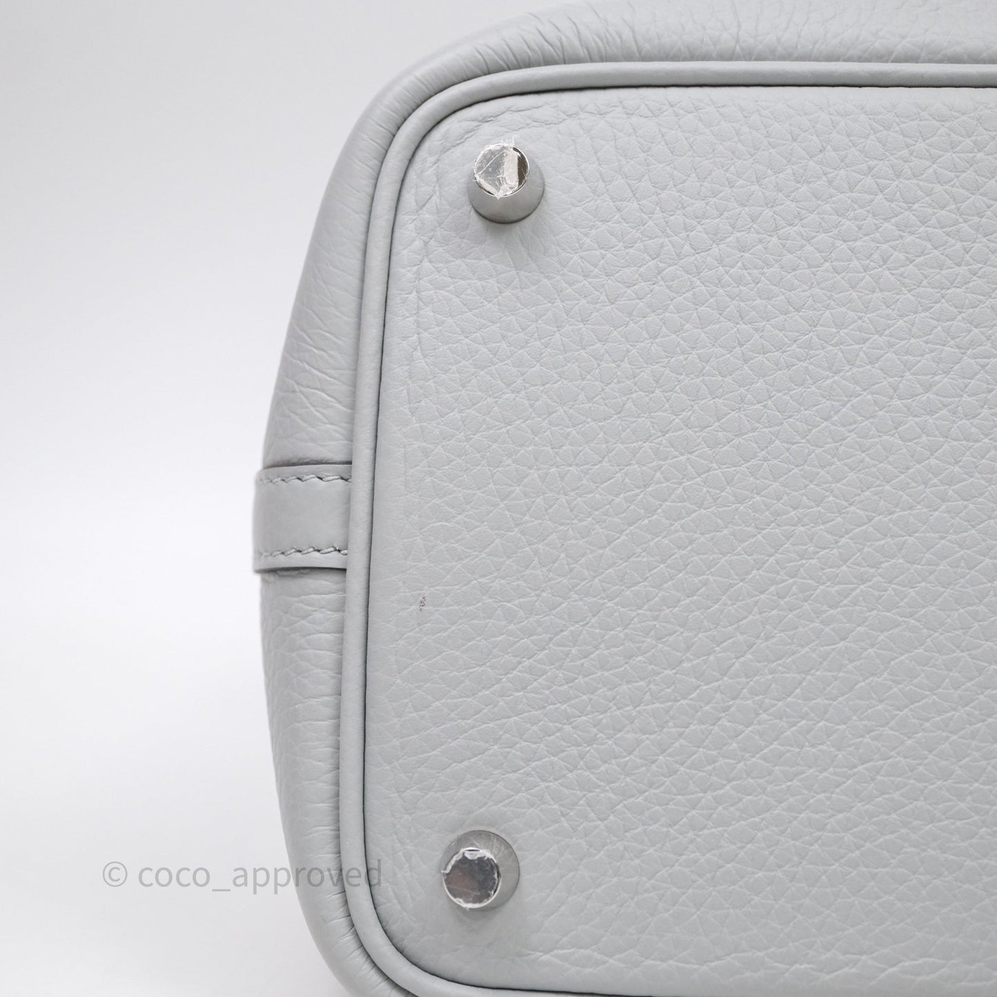 Hermès Picotin Lock 18 Bleu Glacier 8U Clemence Palladium Hardware