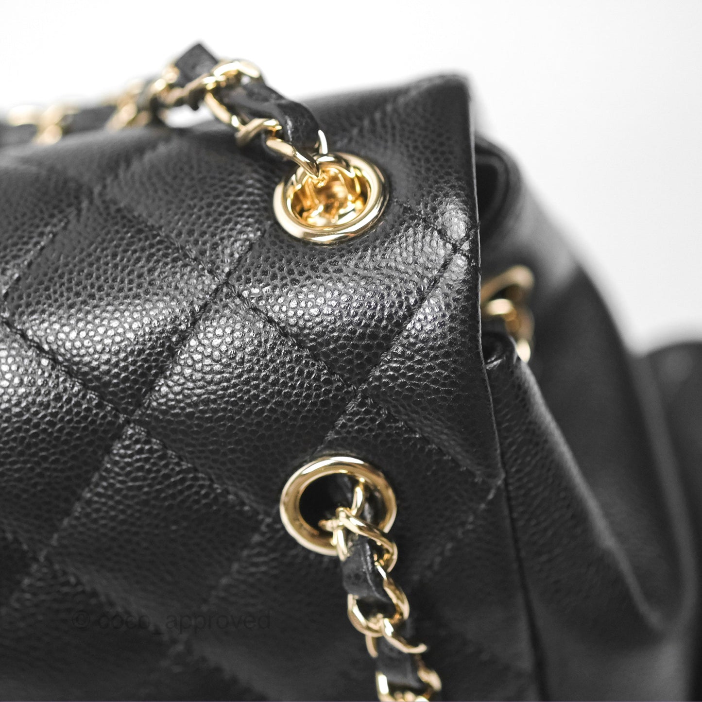Chanel Small Duma Backpack Caviar Black Gold Hardware 23K