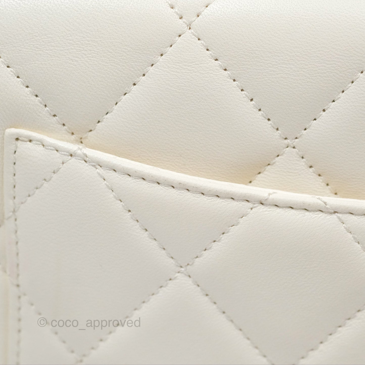 Chanel Trendy CC Small White Lambskin Black Hardware