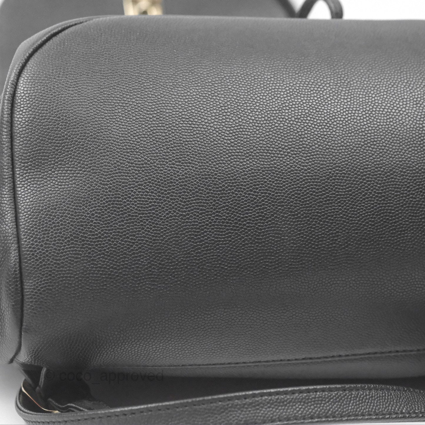Chanel Quilted Business Affinity Backpack Black Caviar Gold Hardware