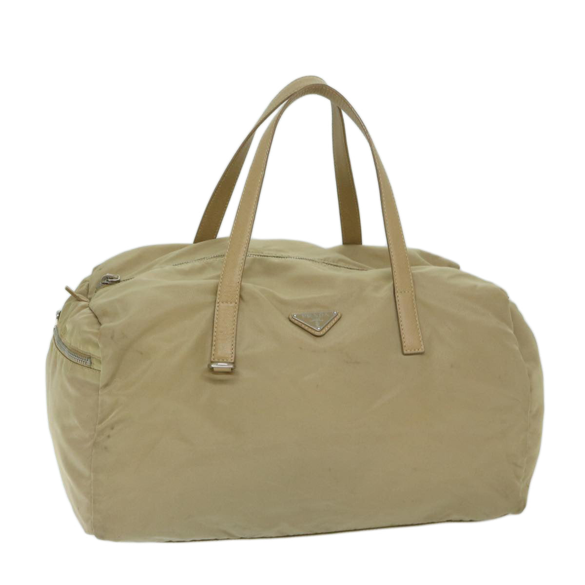Luxury PradaHand Bag Nylon Beige 68875