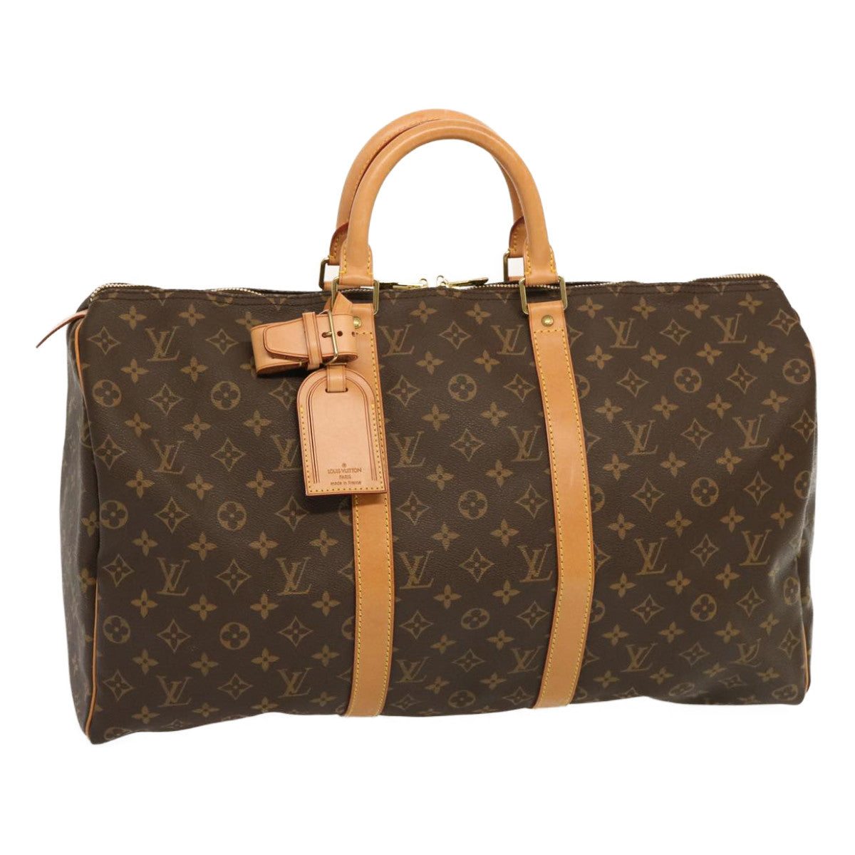 LOUIS VUITTON Monogram Keepall 50 Boston Bag M41426 LV 68881