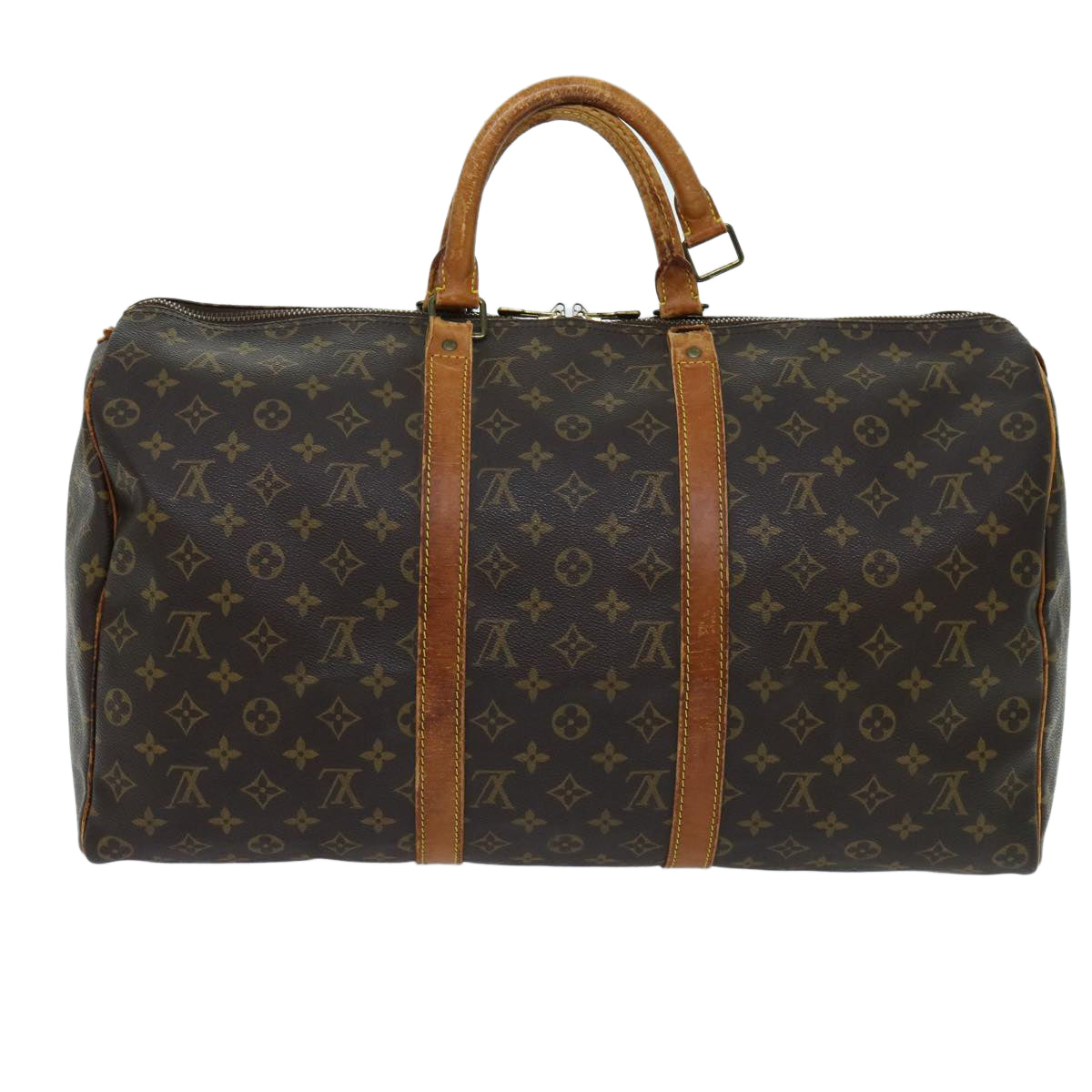 LOUIS VUITTON Monogram Keepall 50 Boston Bag M41426 LV 68882