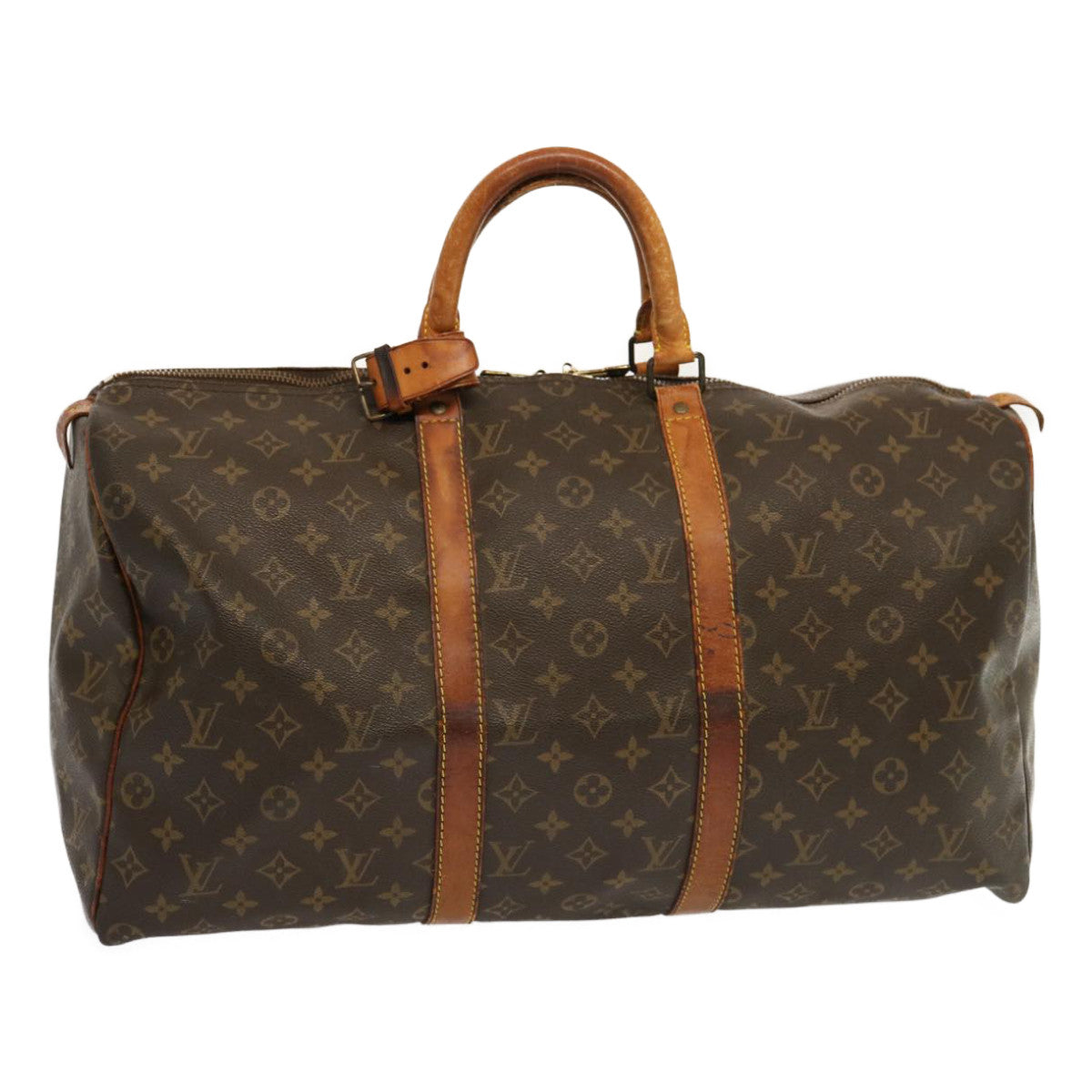 LOUIS VUITTON Monogram Keepall 50 Boston Bag M41426 LV 68884