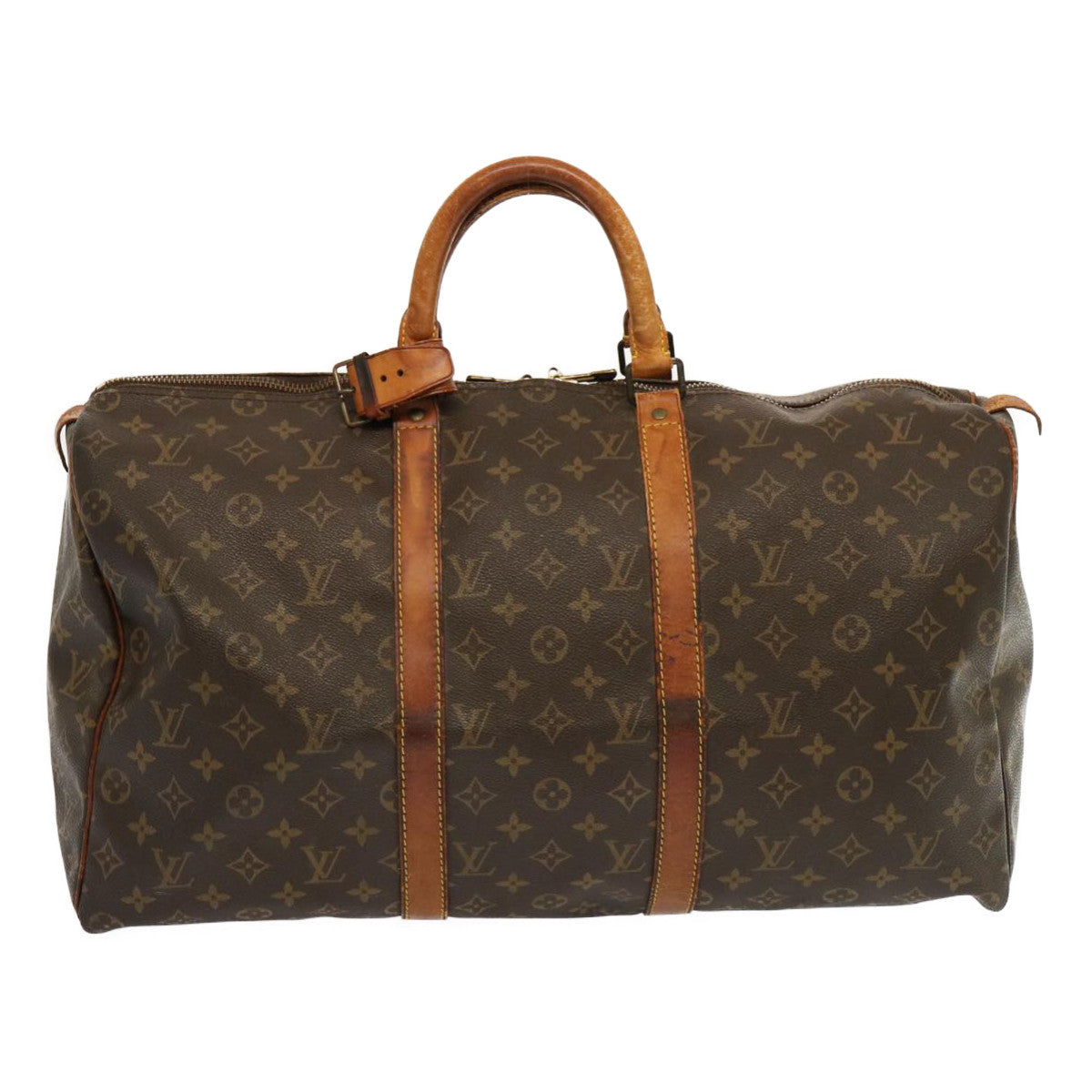LOUIS VUITTON Monogram Keepall 50 Boston Bag M41426 LV 68884