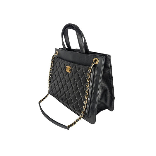 Luxury Chanel bag 2019 CC Turn Lock Shopper Tote