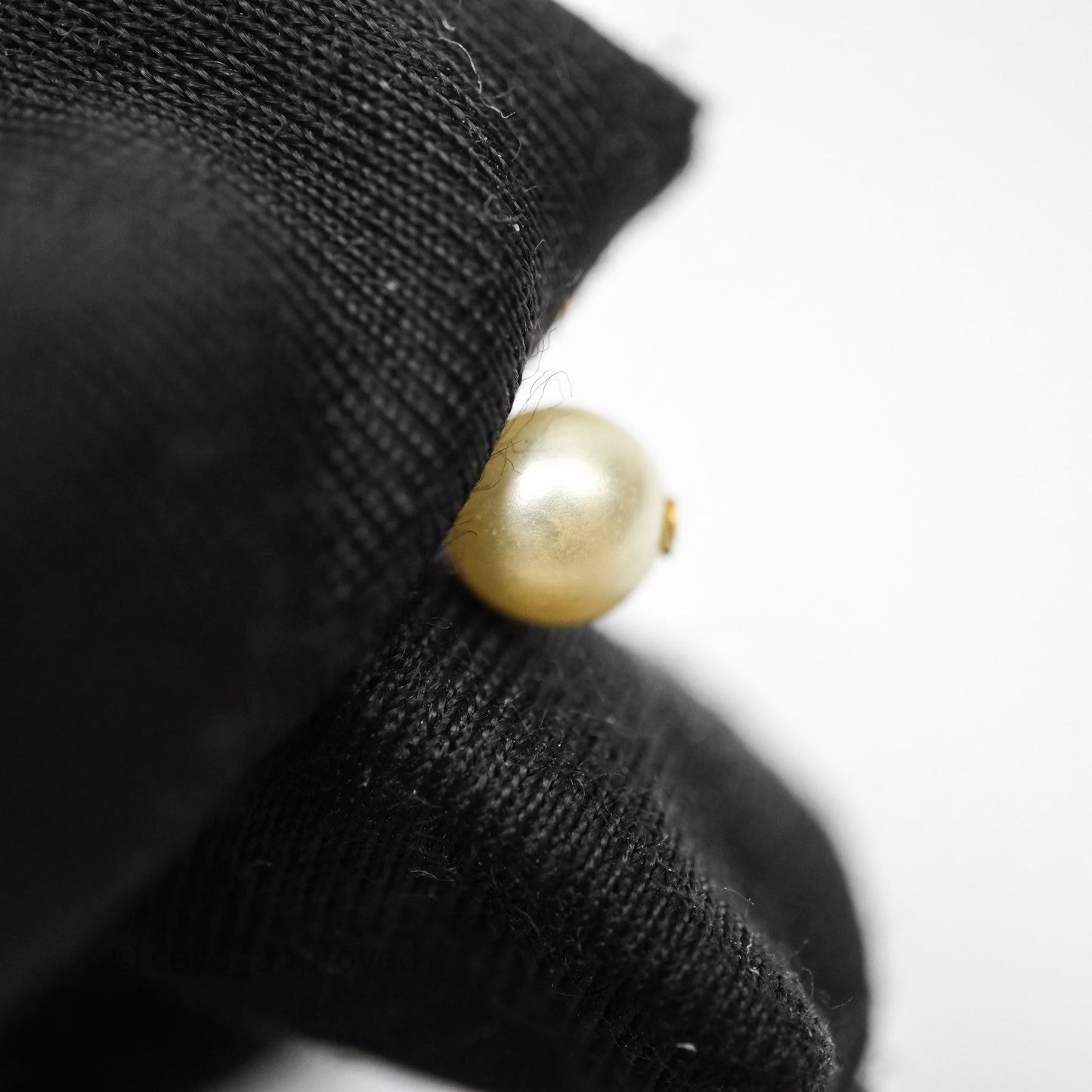 Christian Dior Petit CD Pearl Star Necklace Gold Tone