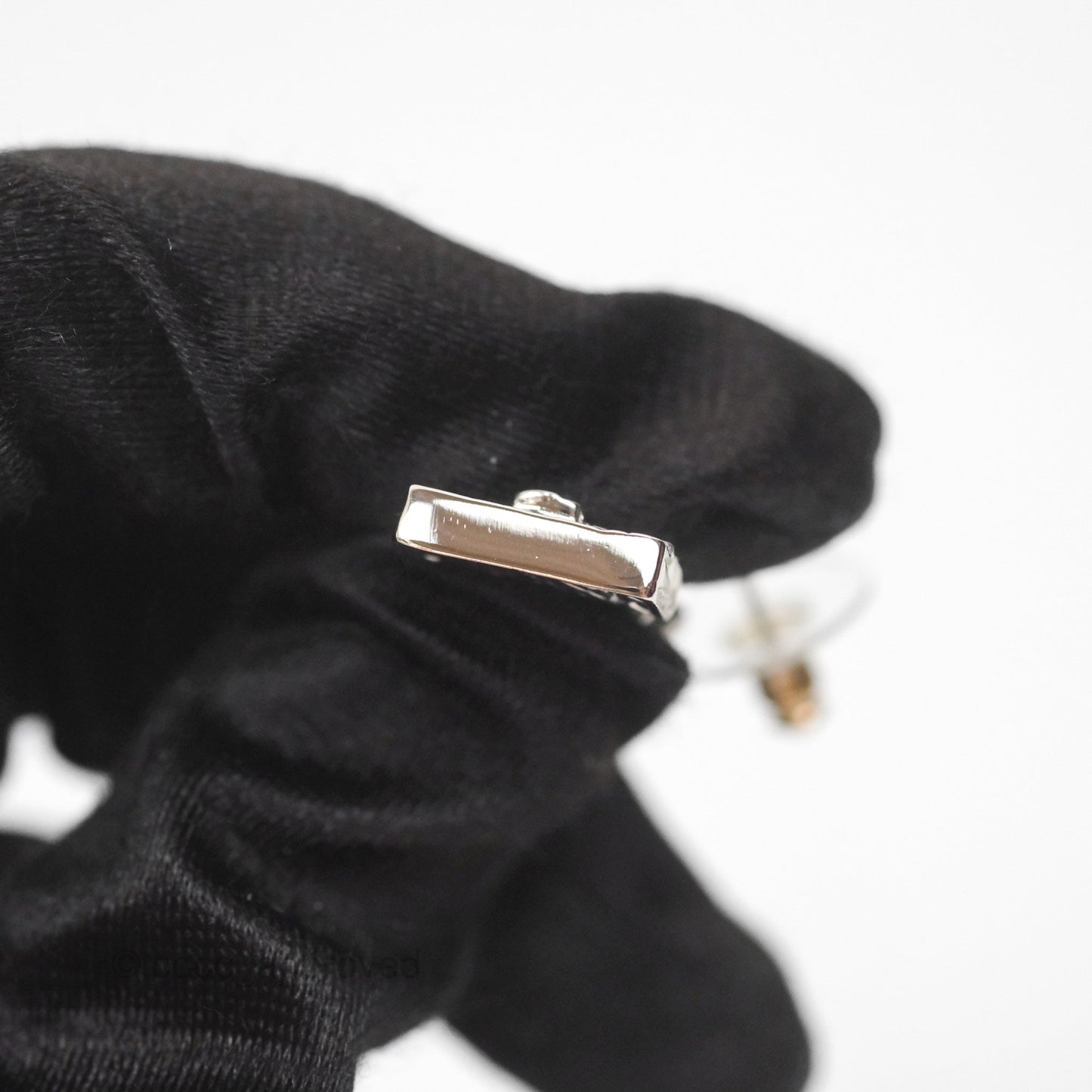 Chanel Crystal CC Flap Bag Drop Earrings Silver Tone 23K