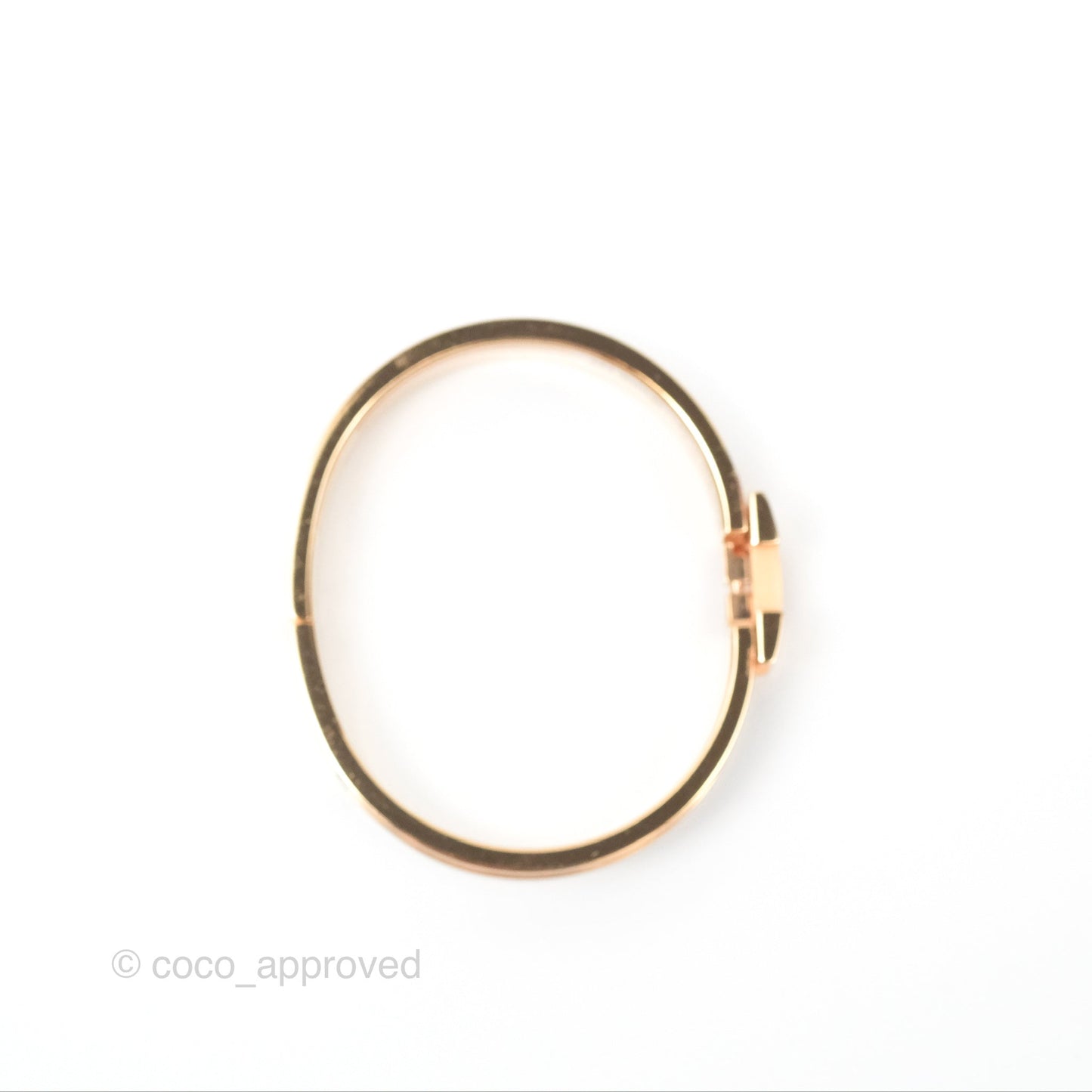 Hermès Clic H Bracelet Creme Rose Gold PM