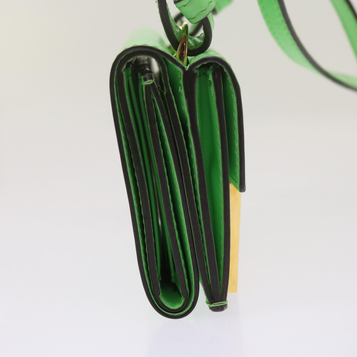 Luxury FendiMamma Baguette Shoulder Bag Leather Green68908A