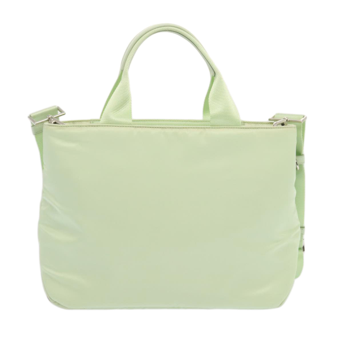 Luxury PradaHand Bag Nylon 2way Light Green 68918A