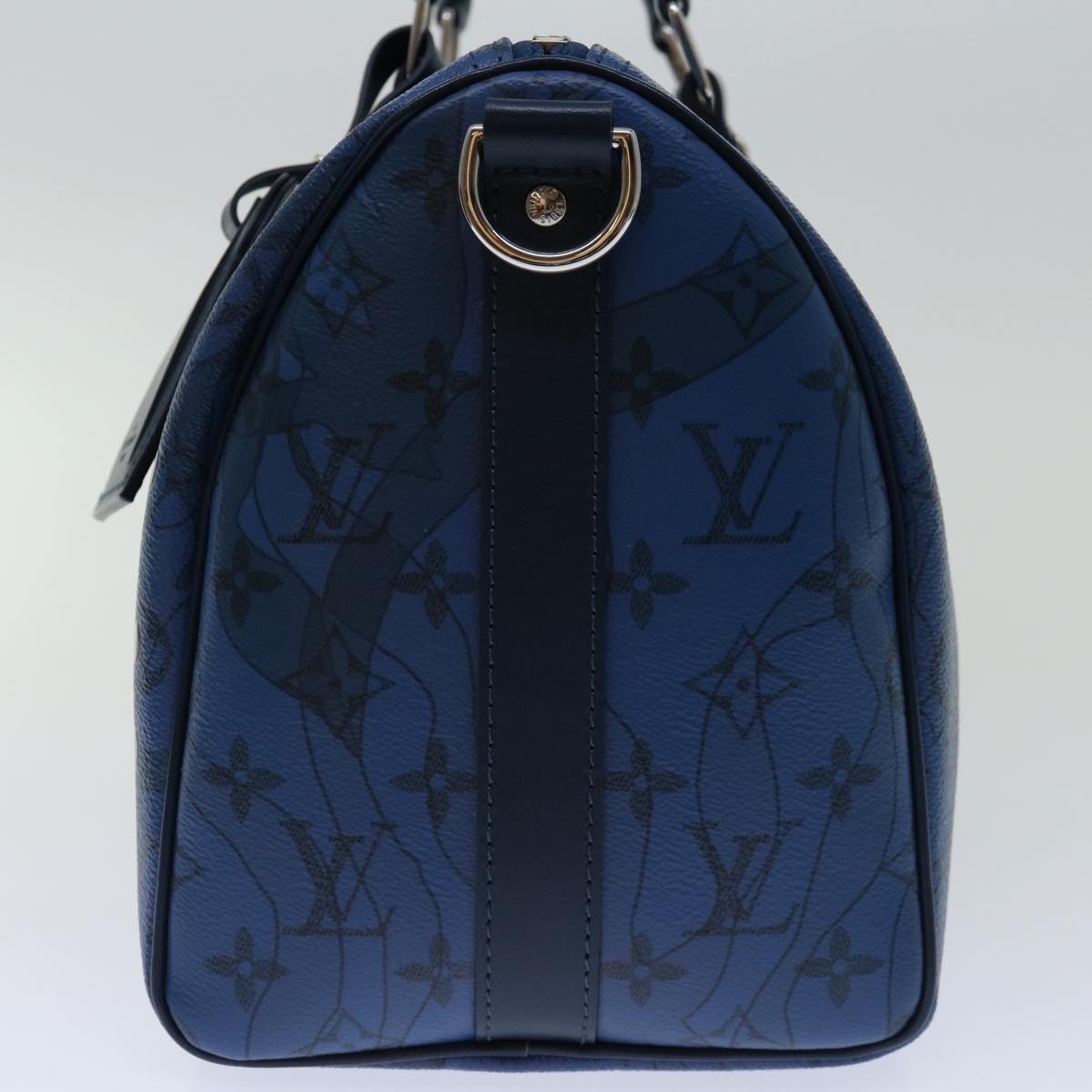 LOUIS VUITTON Aqua Garden Speedy Bandouliere 35 Bag Blue M22573 LV 68921S