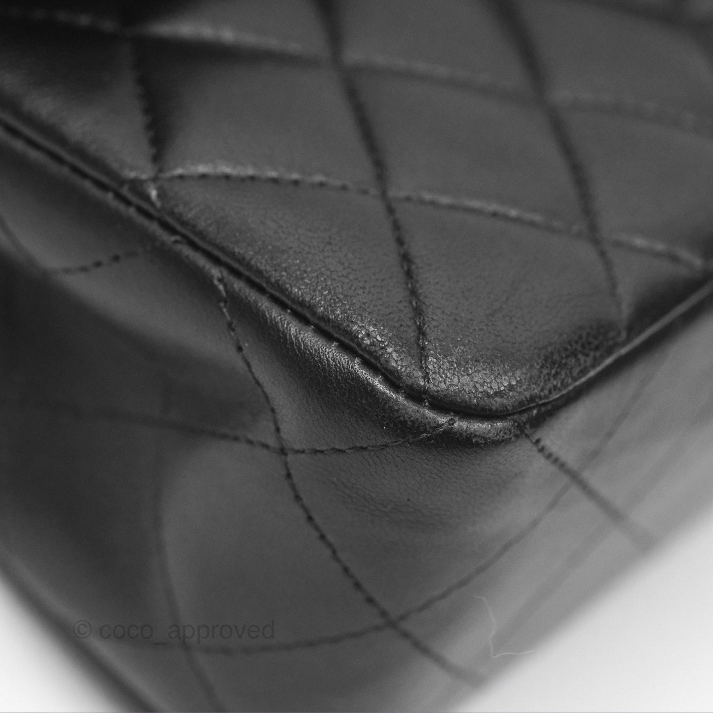 Chanel Small Classic Quilted Flap Black Lambskin Gold Hardware