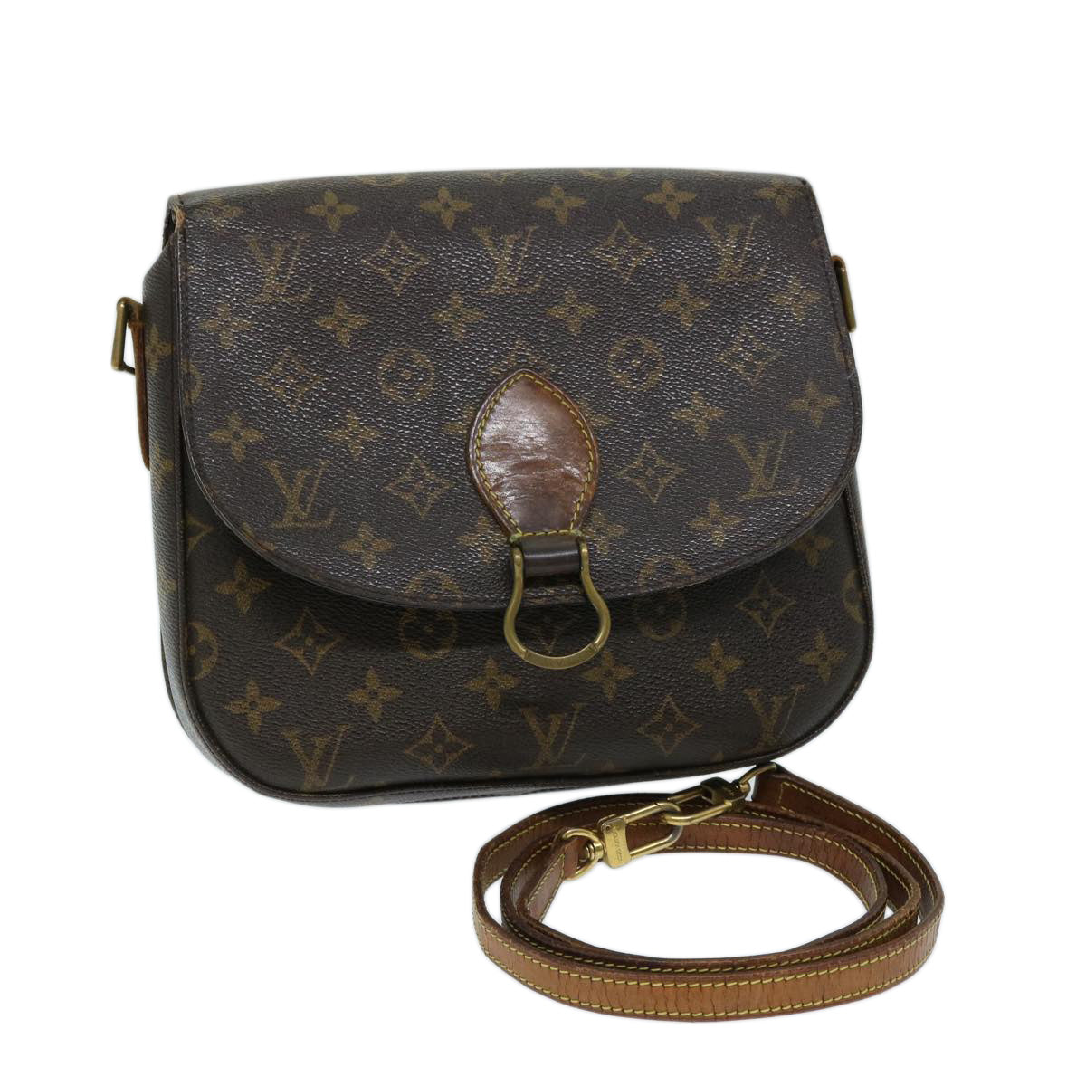 LOUIS VUITTON Monogram Saint Cloud GM Shoulder Bag M51242 LV 68992