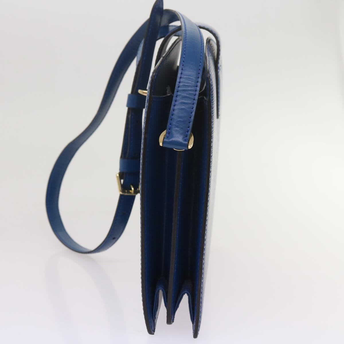 LOUIS VUITTON Epi Capuchin Shoulder Bag Blue M52345 LV 68995