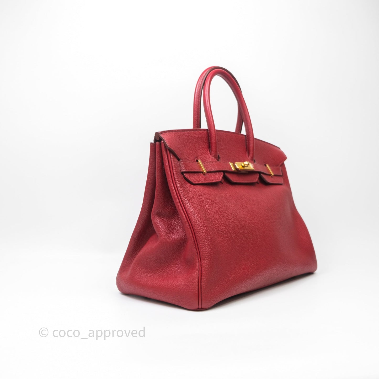 Hermès Birkin 35 Red Togo Gold Hardware