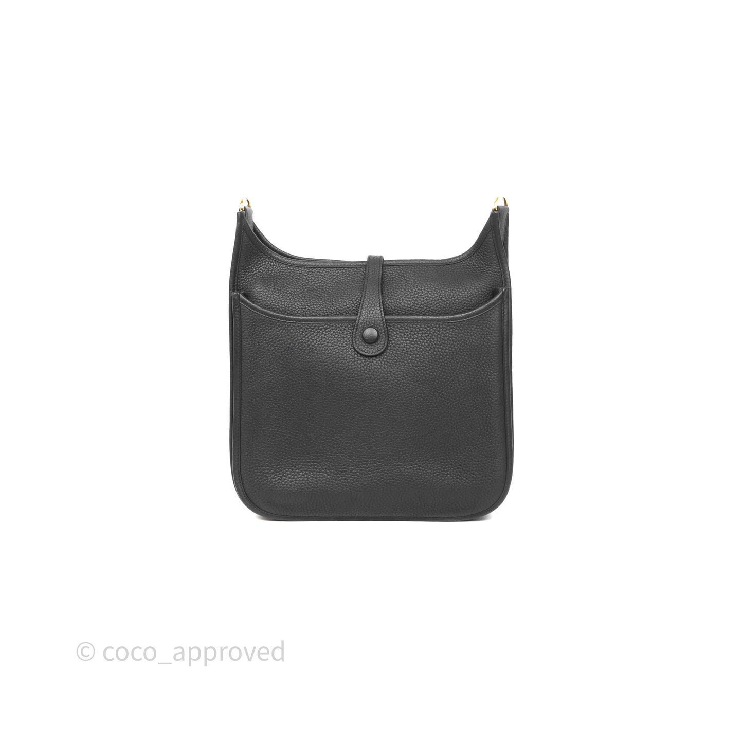 Hermes Evelyne III 29 Black Clemence Gold Hardware
