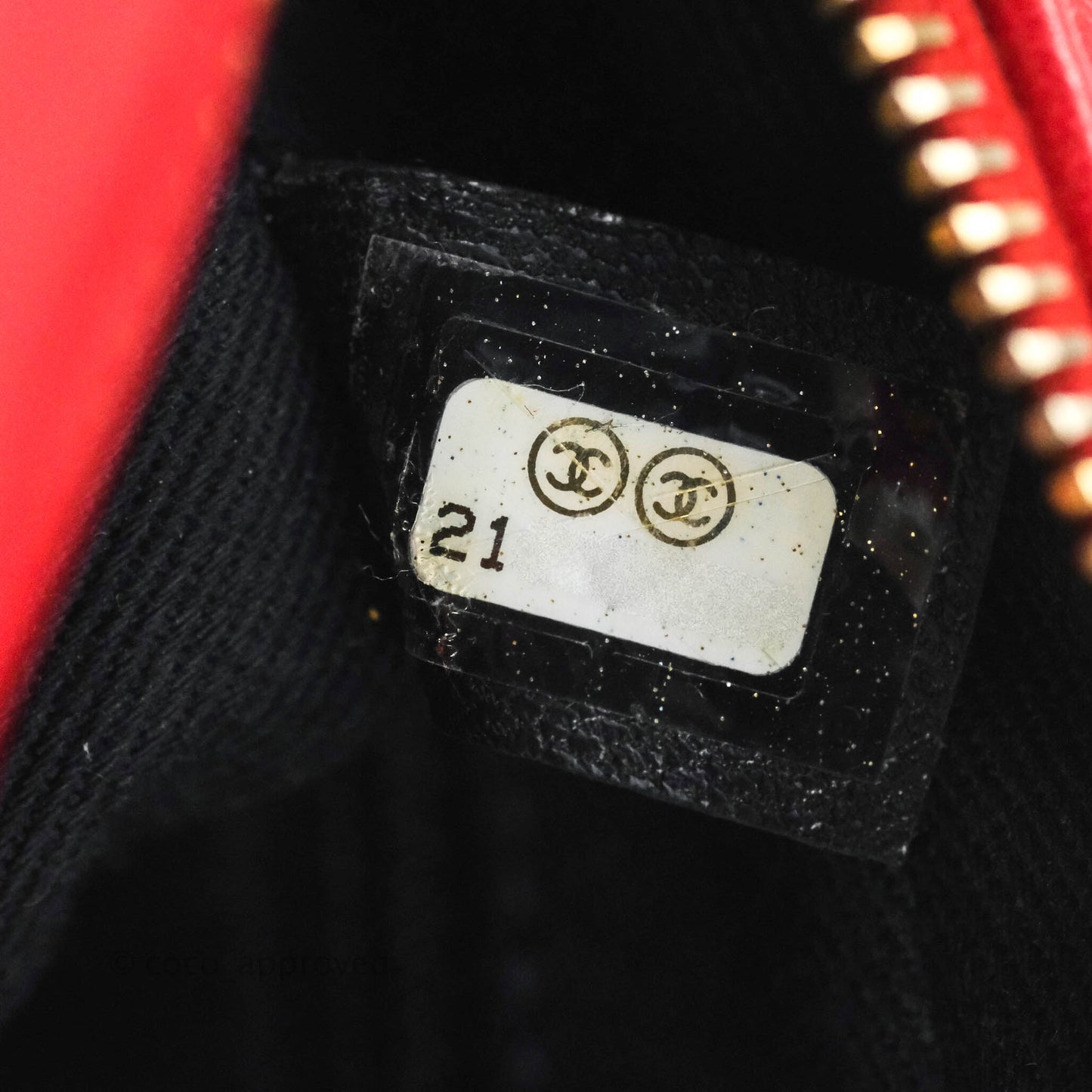 Chanel CC Red Crossbody Camera Bag Aged Gold Hardware