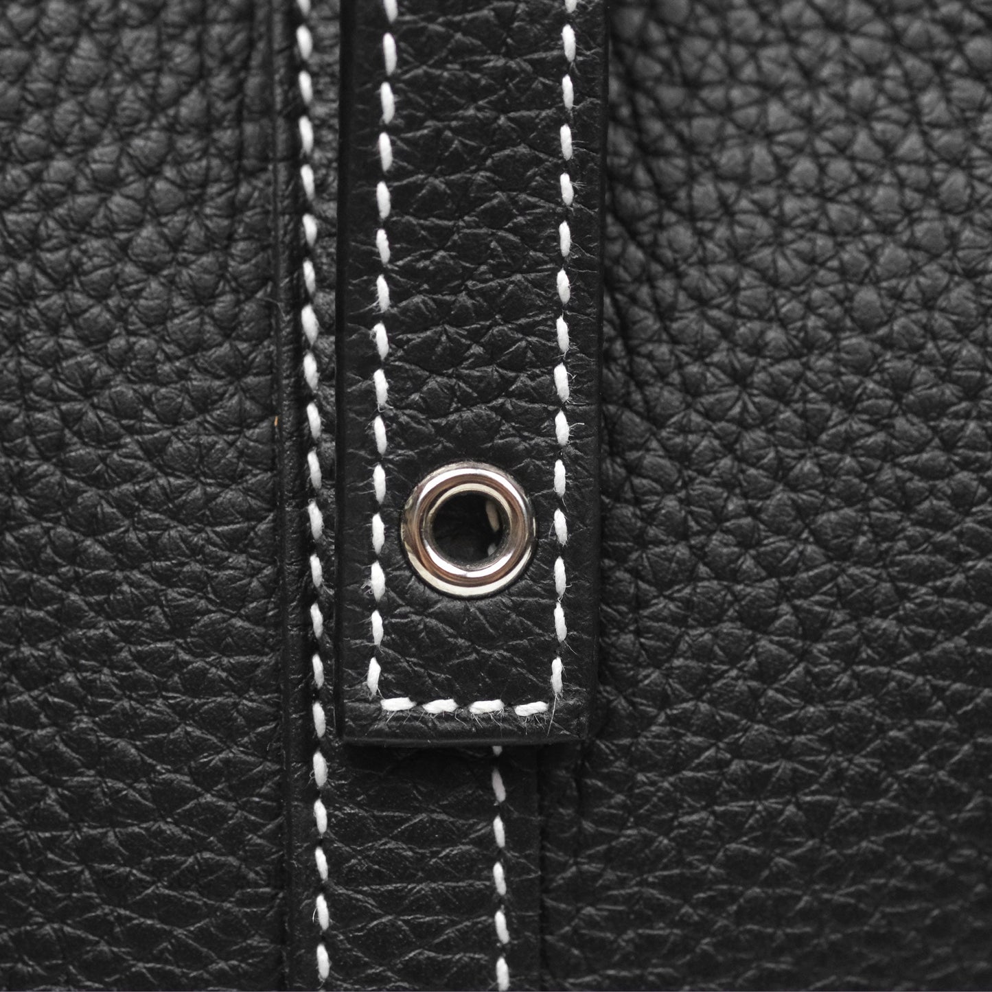 Hermès Picotin 22 Stitch Black Clemence Palladium Hardware
