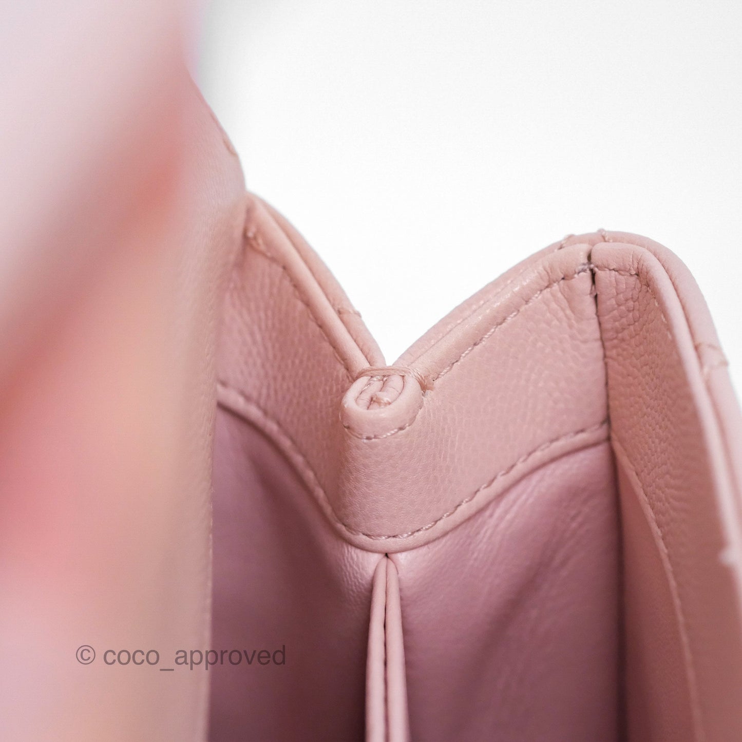 Chanel Small Coco Handle Pink Caviar Gold Hardware