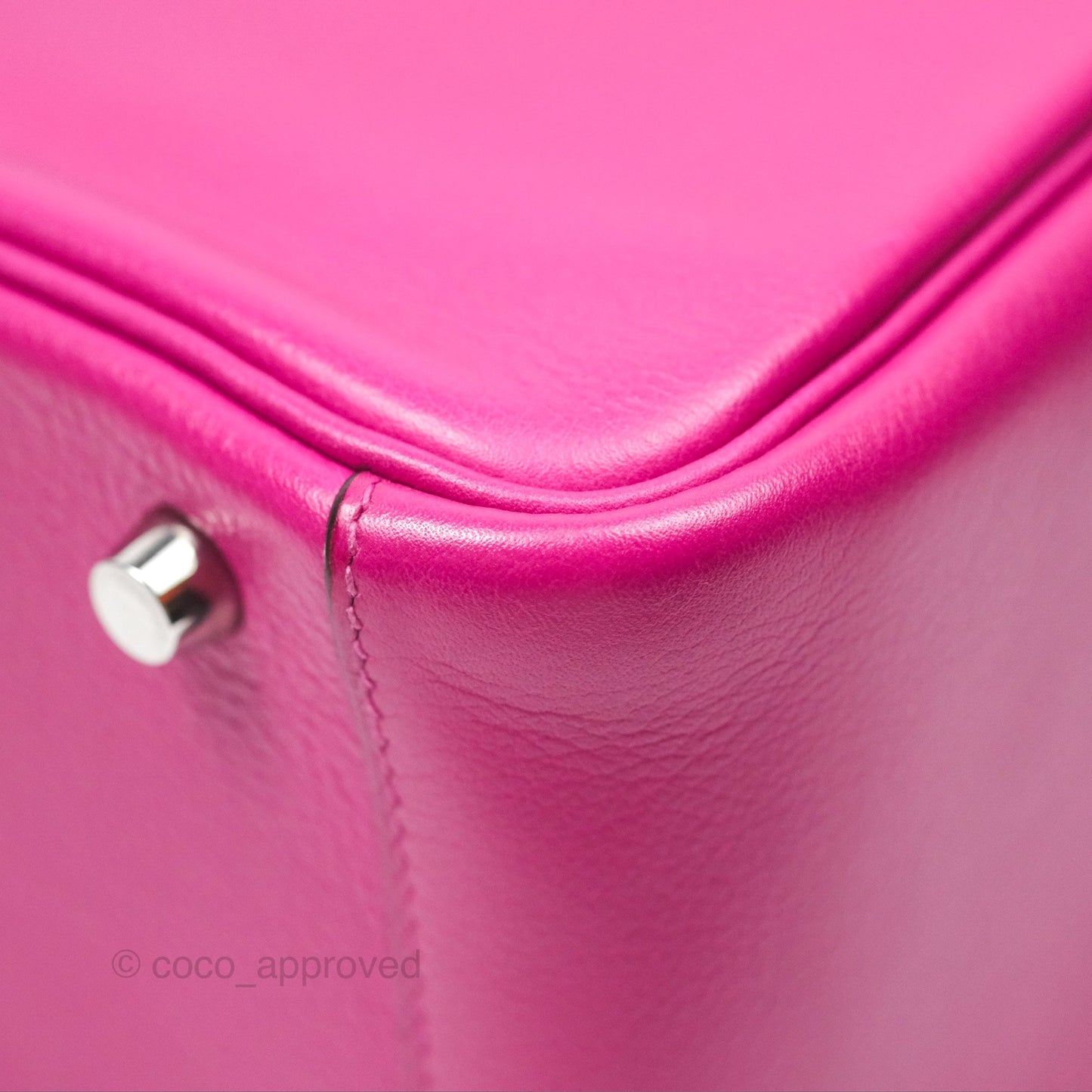 Hermès Lindy 26 Rose Pourpre Evercolor Palladium Hardware