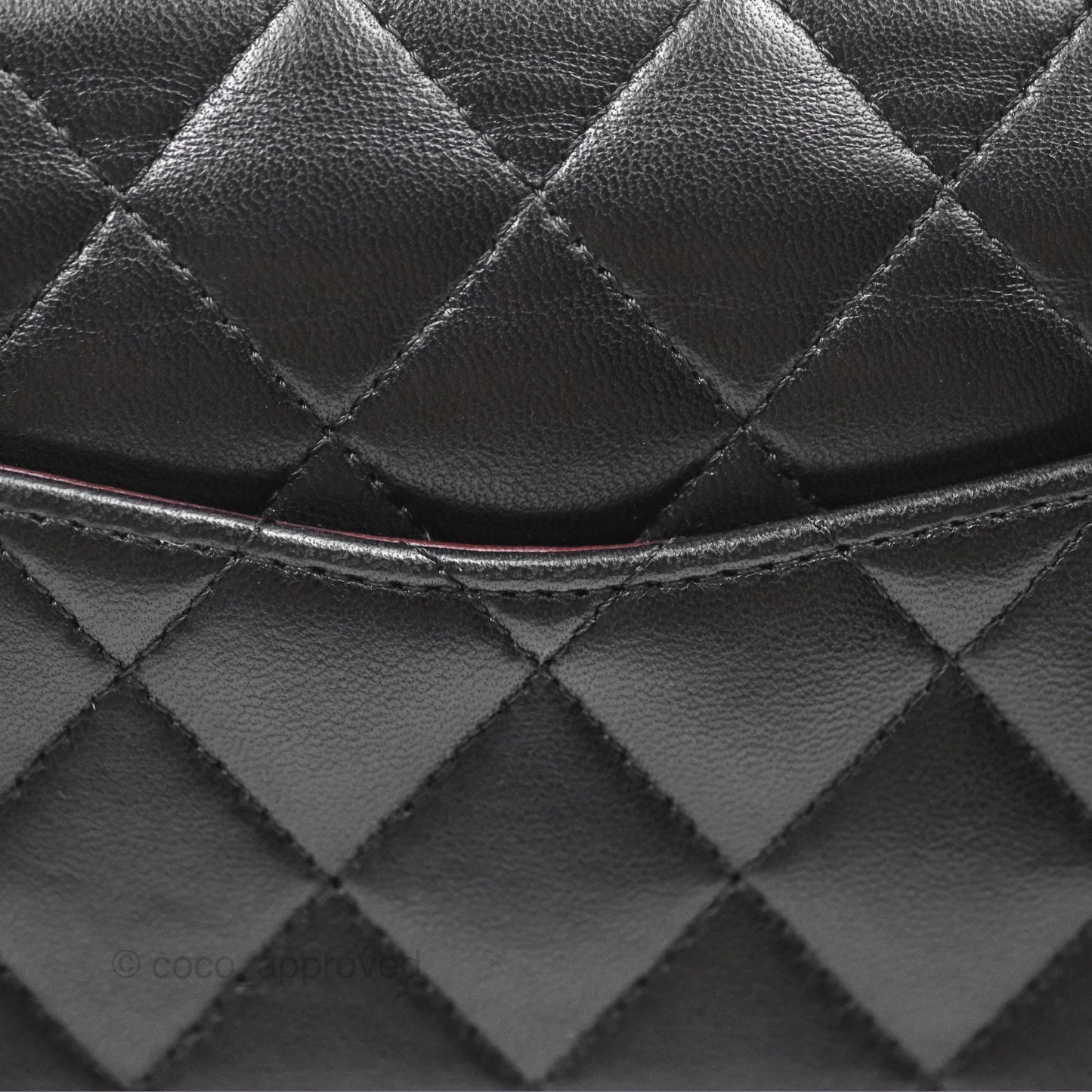 Chanel Classic M/L Medium Flap Quilted Black Lambskin Gold Hardware