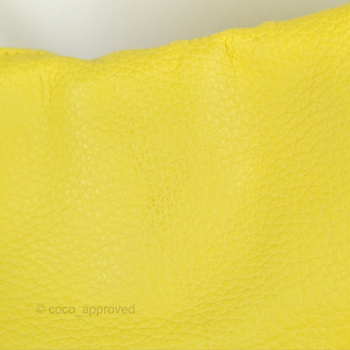Celine Small Tie Knot Bag Yellow Grained Leather