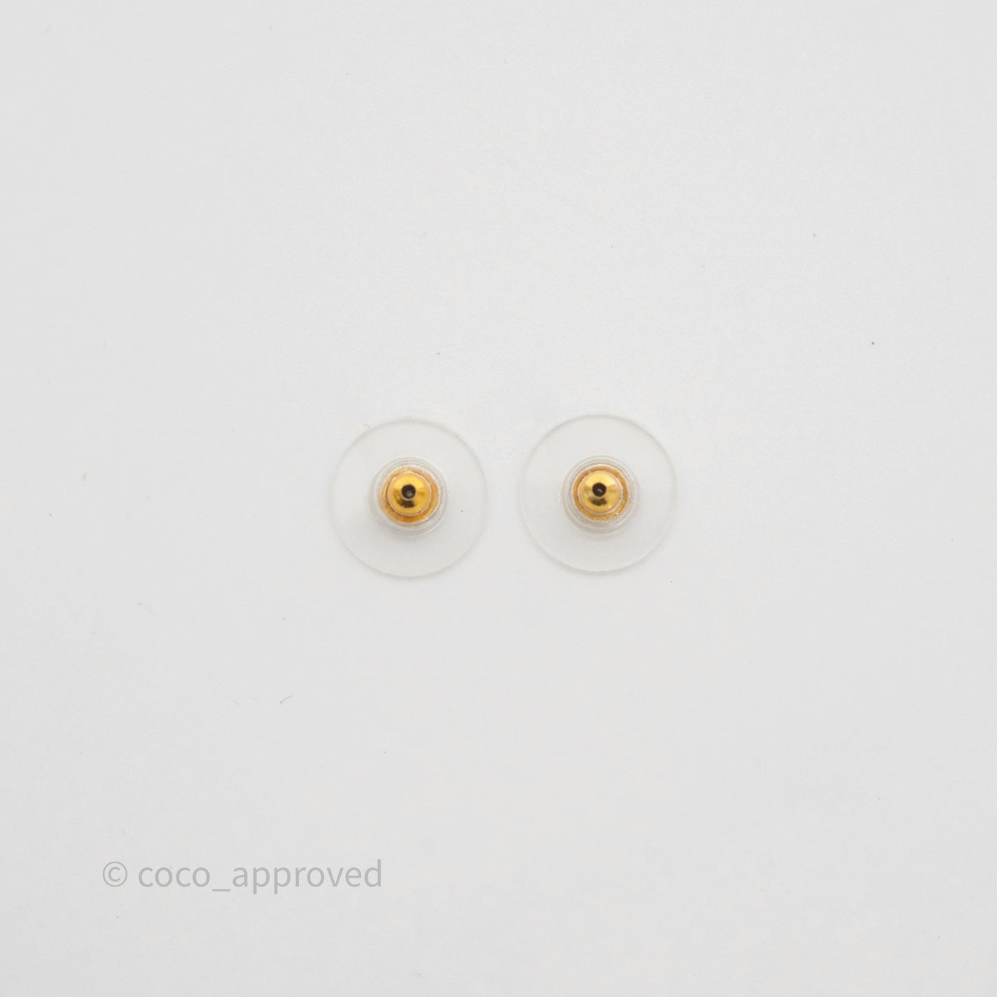 Chanel CC Crystals Pearl Earrings Gold Tone 19S