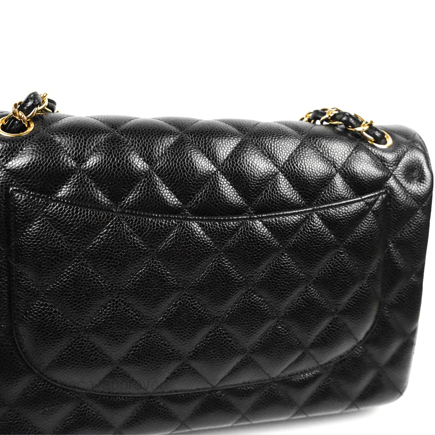 Chanel Jumbo Double Flap Black Caviar Gold Hardware⁣⁣