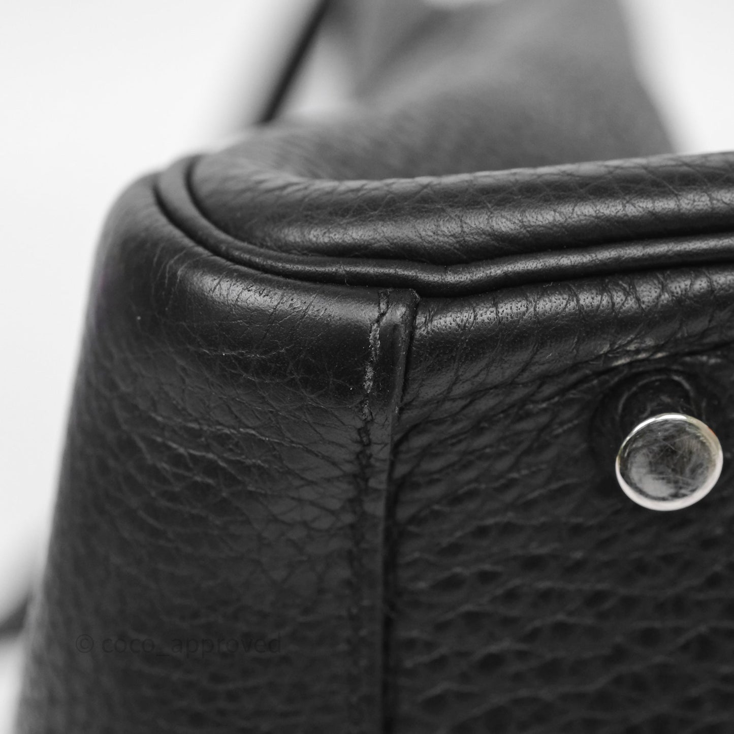 Hermès Lindy 30 Black Clemence Palladium Hardware