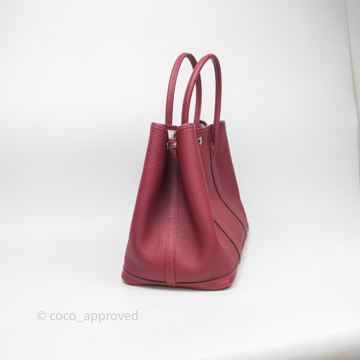 Hermès Garden Party 36 Burgundy Negonda