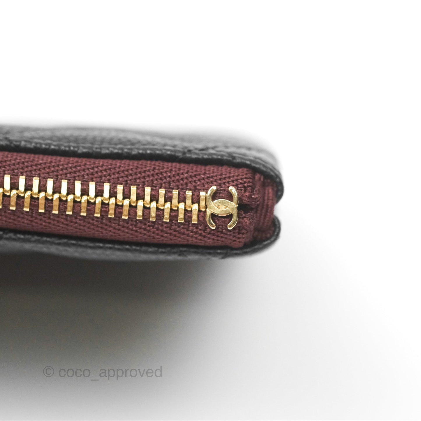 Chanel Mini O Case Quilted Black Caviar Gold Hardware