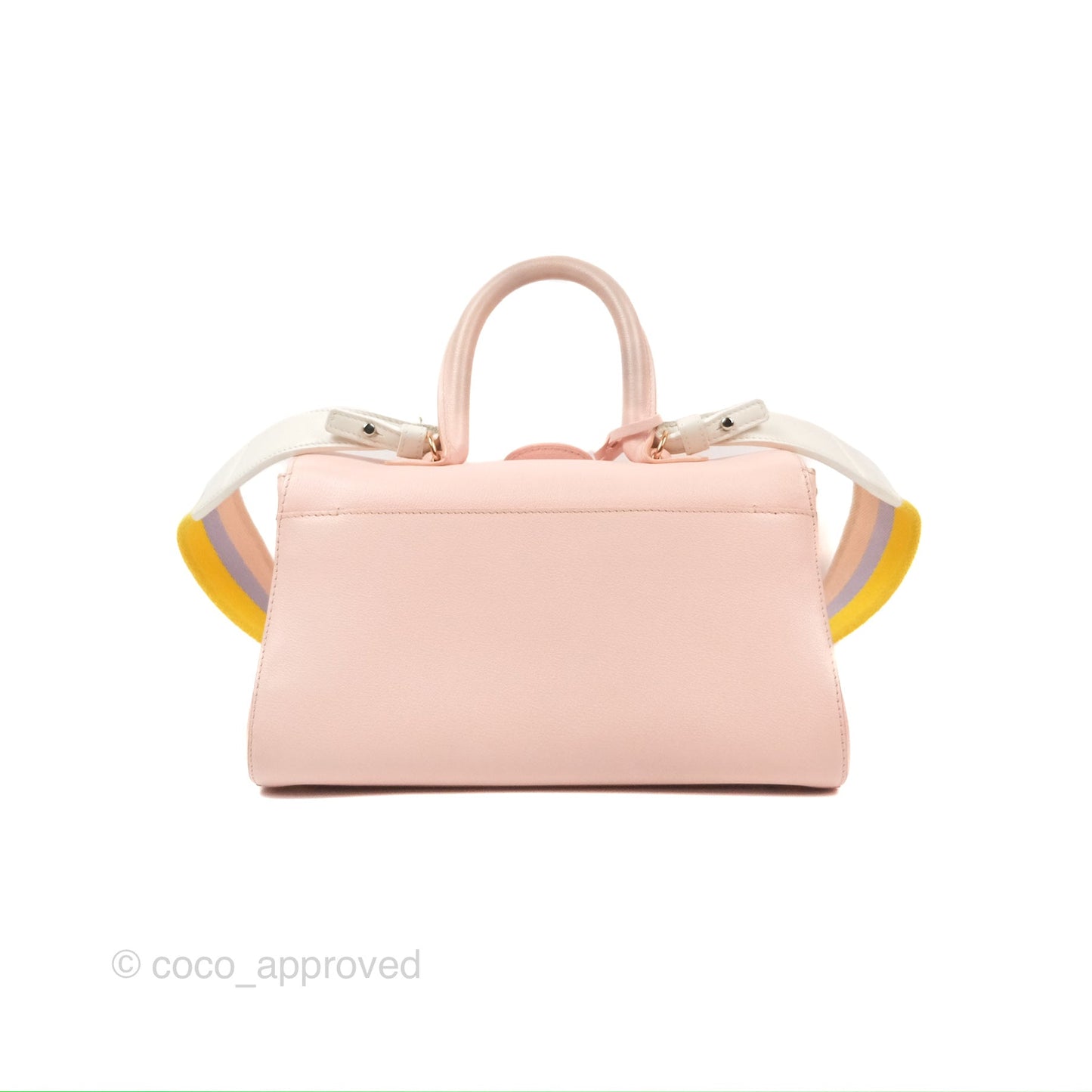 Delvaux Brillant East West Top Handle Bag Nude Pink Rose Gold Hardware