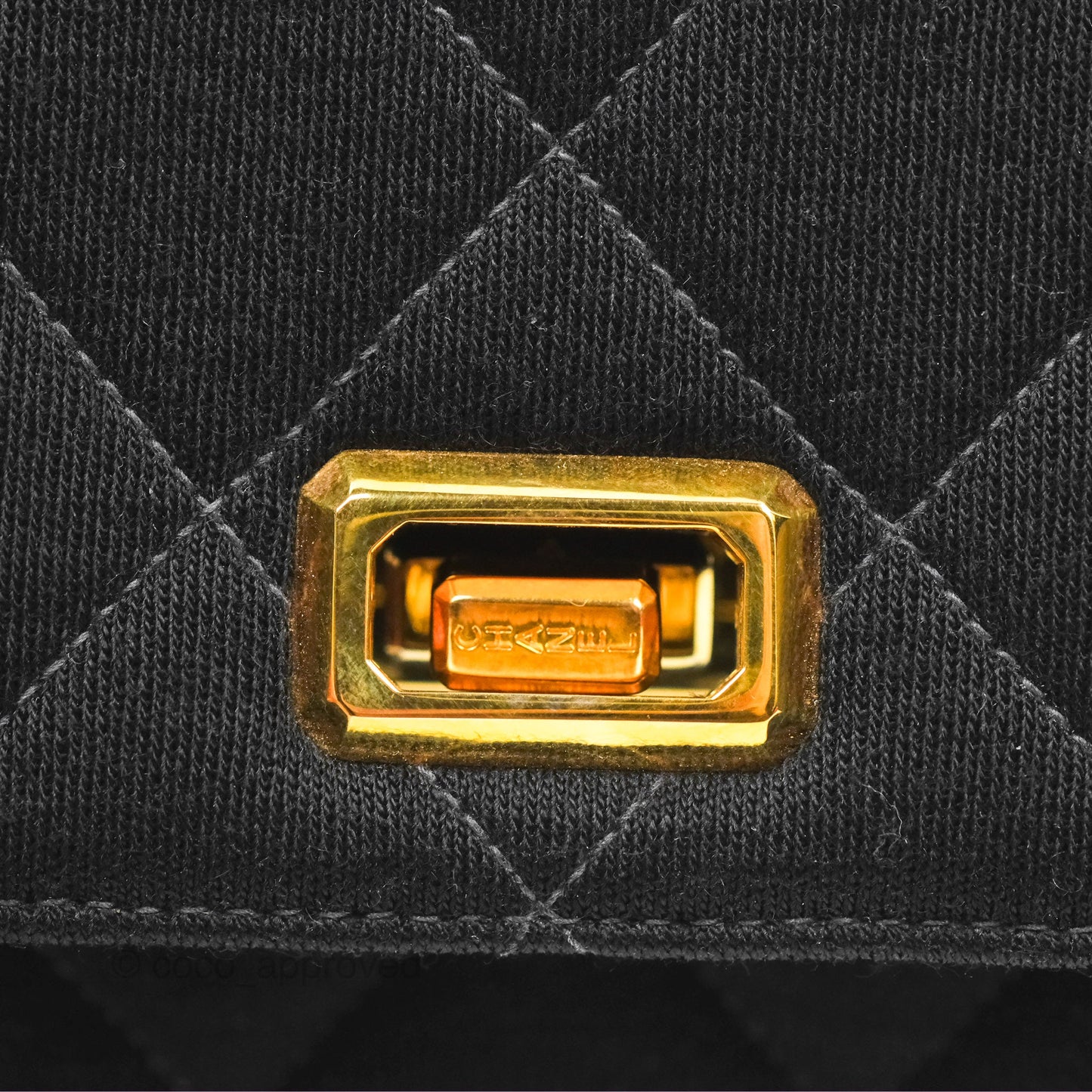Chanel Vintage Small Quilted Jersey Mademoiselle Top Handle Flap Bag Black