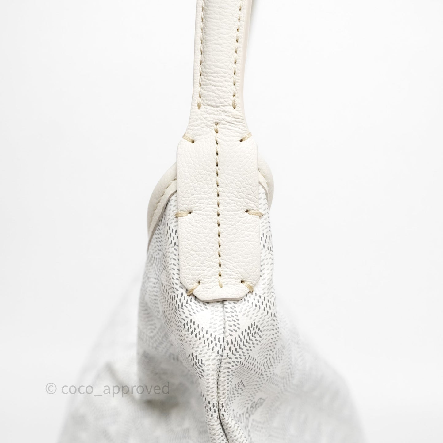 Goyard Bohème Hobo Bag PM White Goyardine Canvas