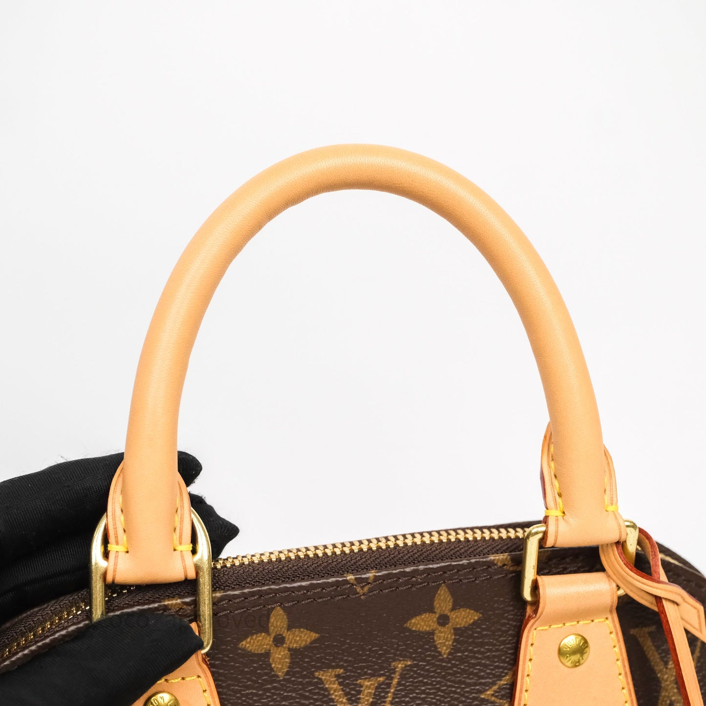 Louis Vuitton Monogram Alma BB Bag Gold Hardware