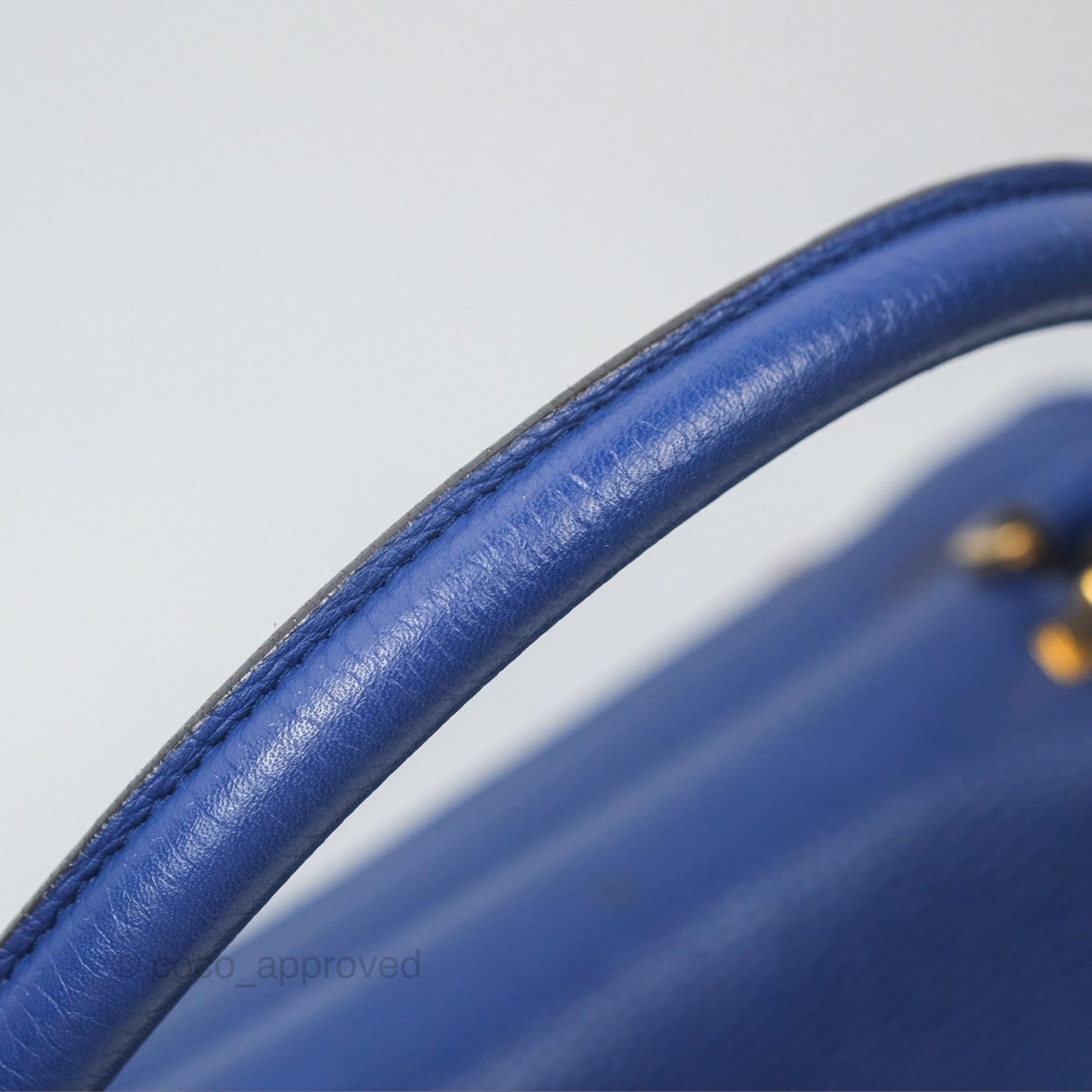 Celine Small Sleek Trapeze Blue Calfskin