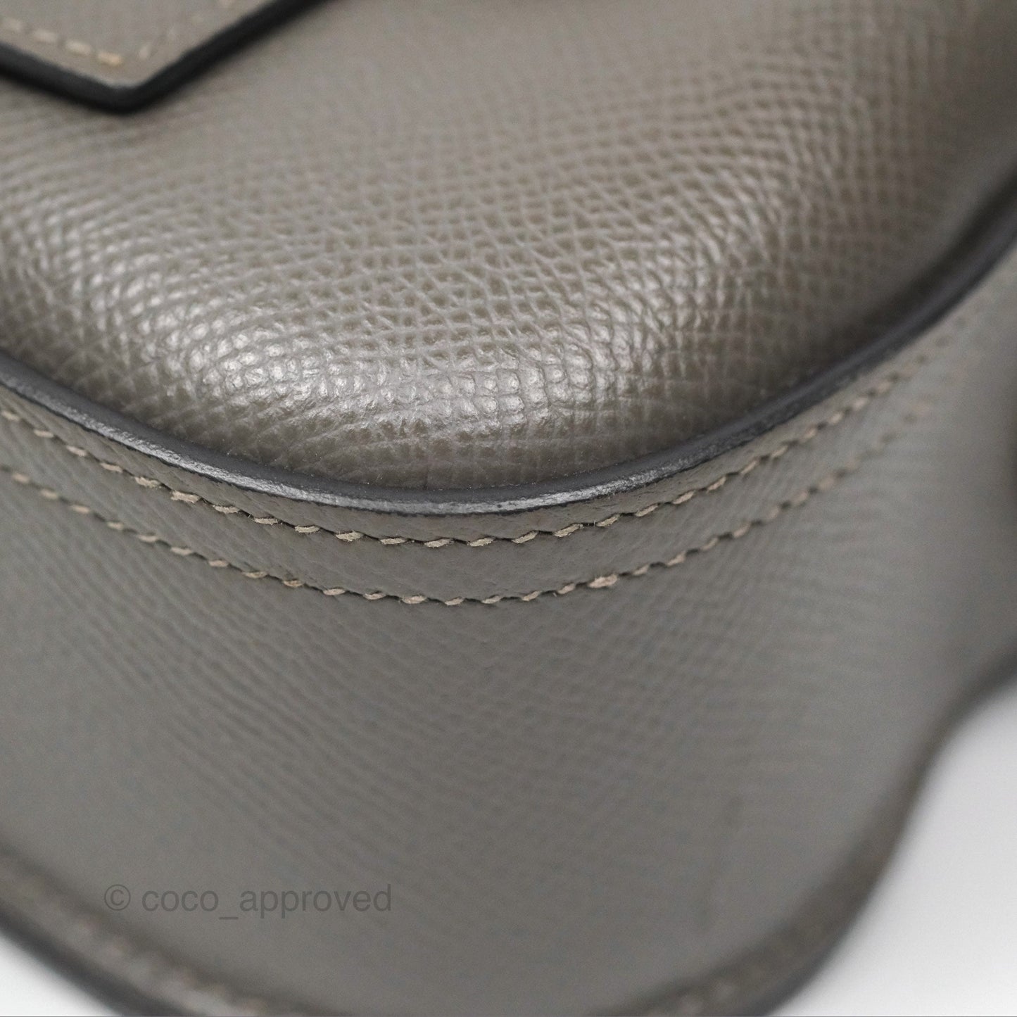 Hermès Della Cavalleria Mini Bag Gris Meyer 0L Epsom Palladium Hardware
