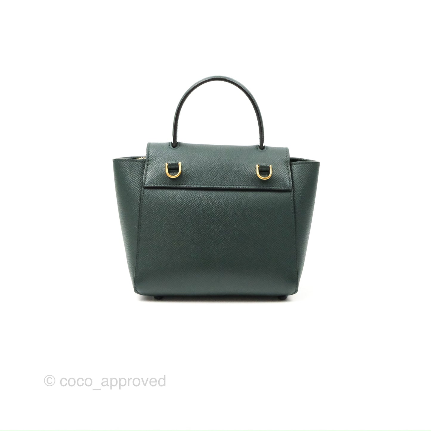 Celine Pico Belt Bag Amazone Green Grained Calfskin Gold Hardware