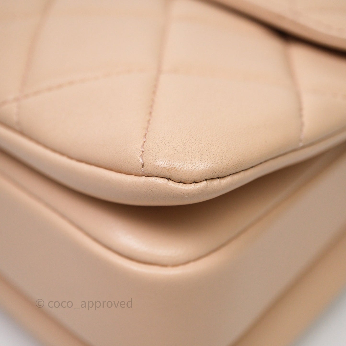 Chanel Small Trendy CC Beige Lambskin Gold Hardware