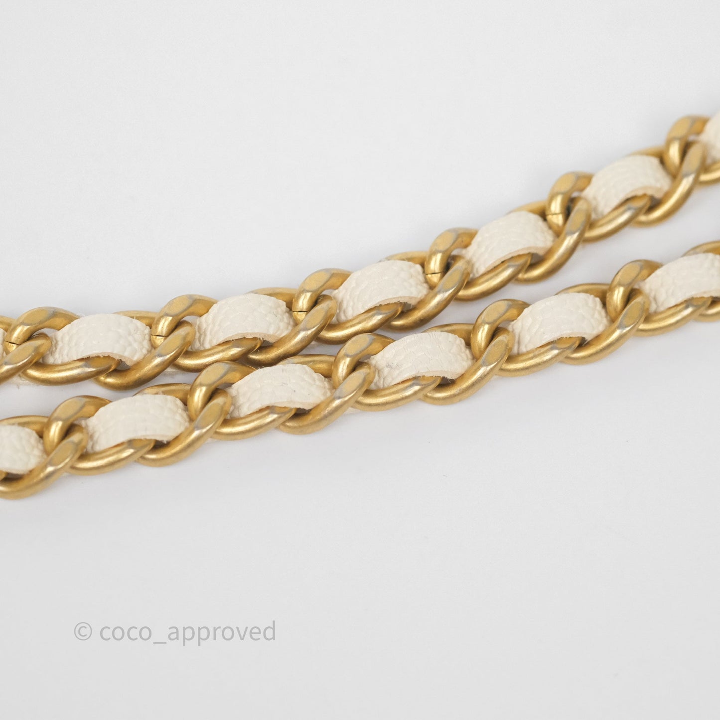 Chanel Quilted Mini Top Handle Vanity With Chain Ivory Caviar Aged Gold Hardware