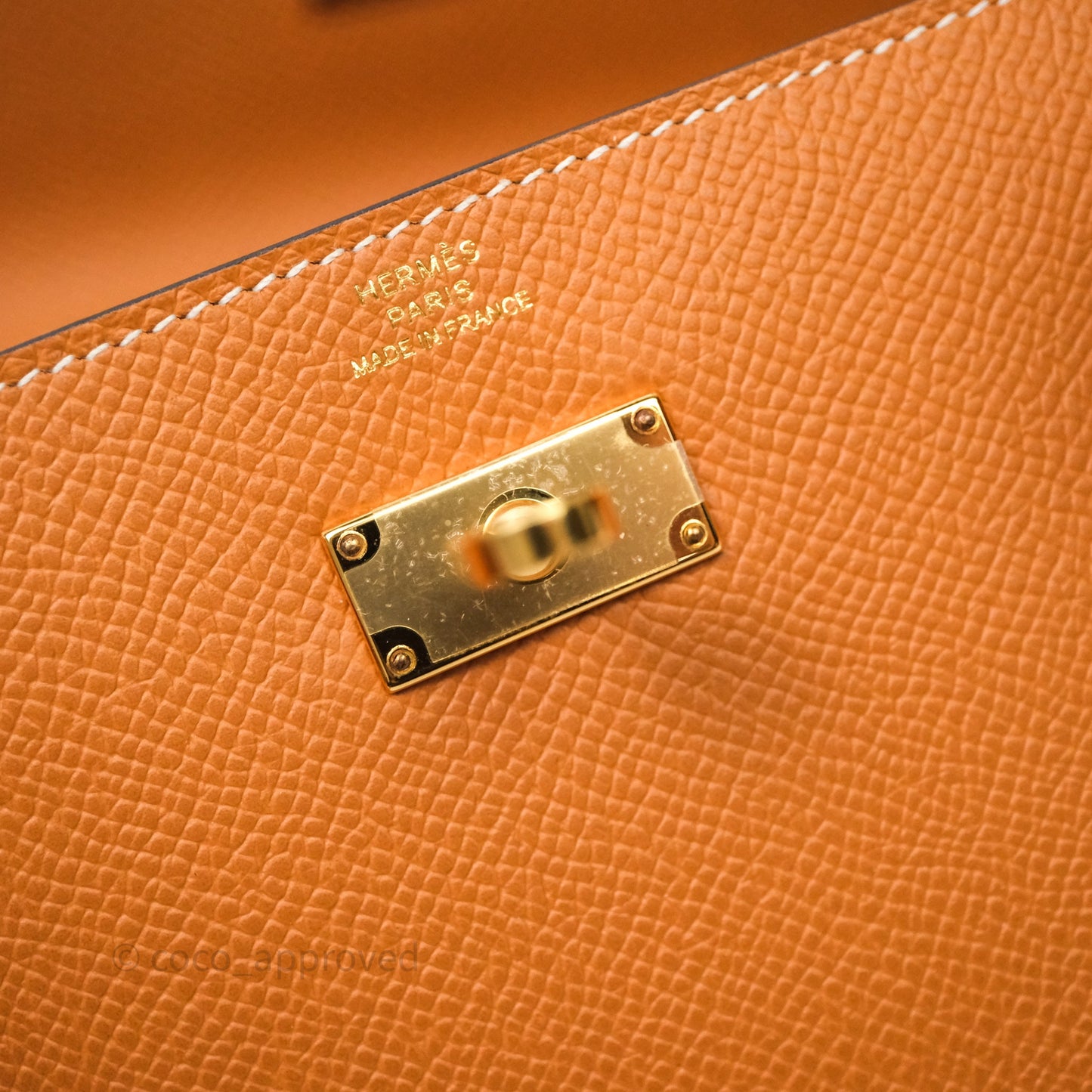 Hermès Kelly To Go Wallet Toffee 1H Epsom Gold Hardware