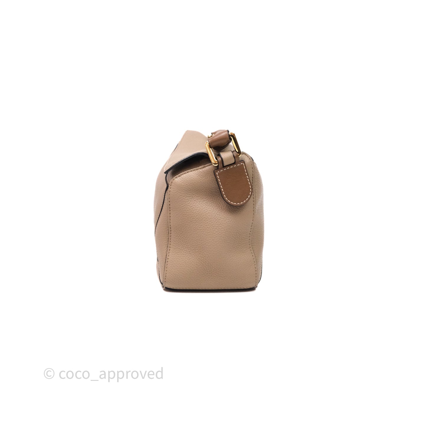 Loewe Small Puzzle Bag Sand Mink Grained Calfskin
