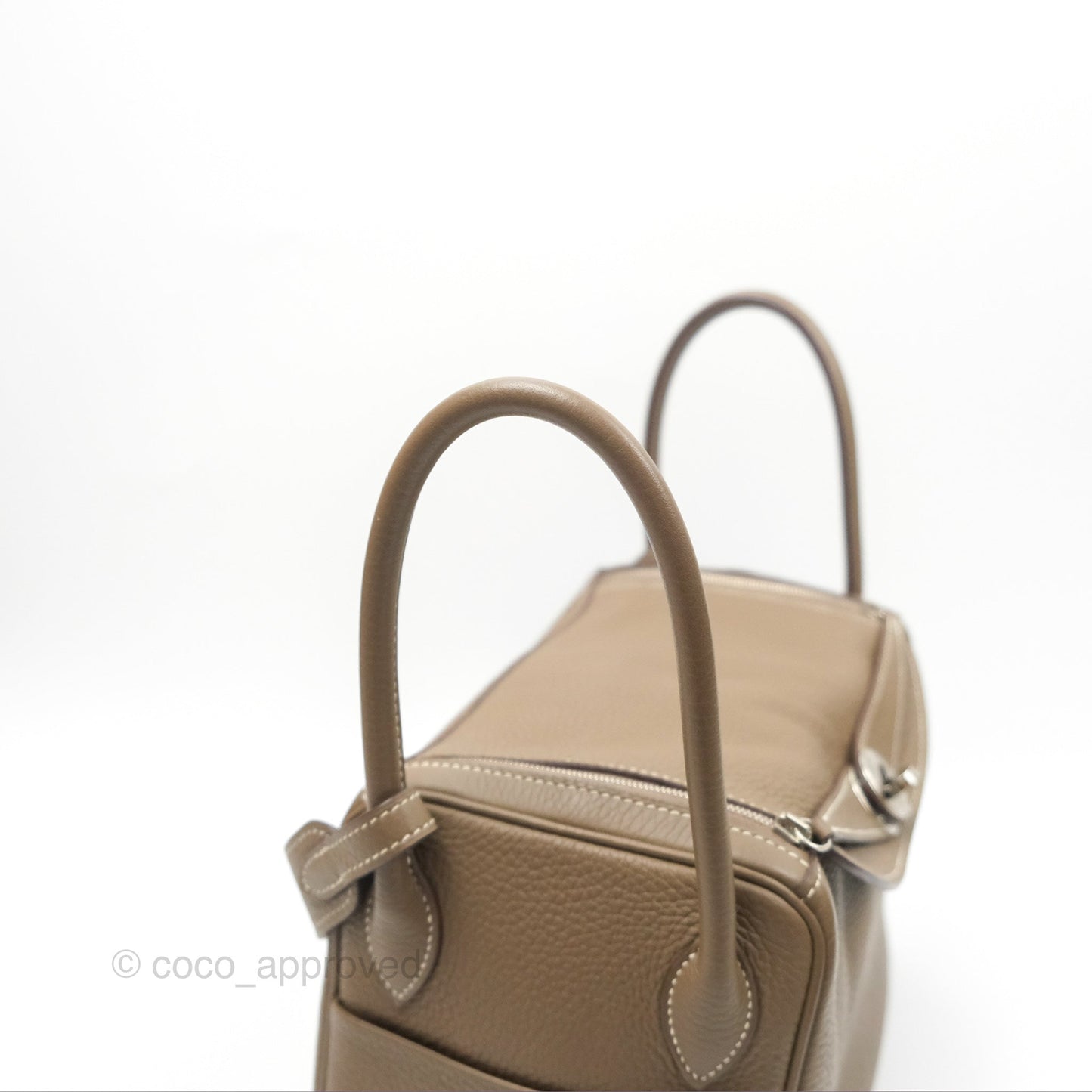 Hermès Lindy 26 Etoupe Clemence Palladium Hardware