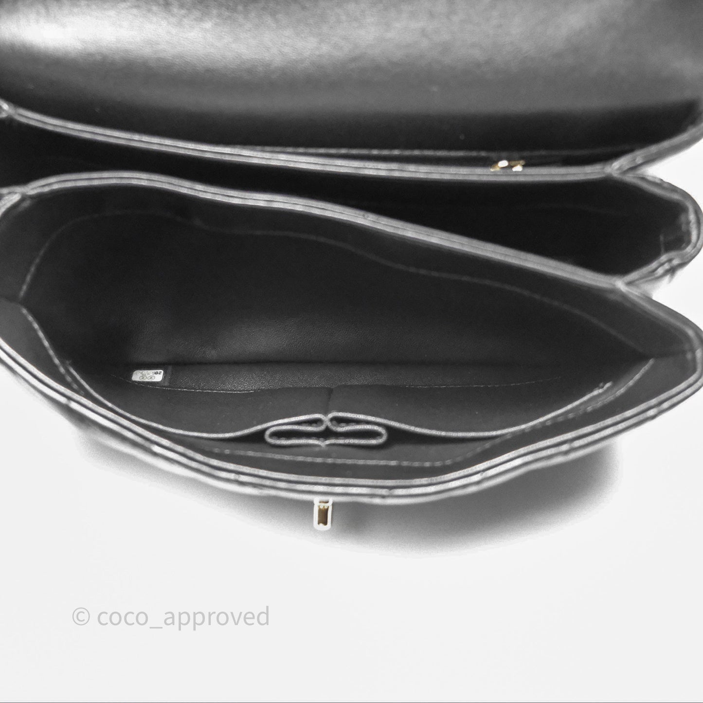Chanel Small Trendy CC Black Chevron Lambskin Gold Hardware